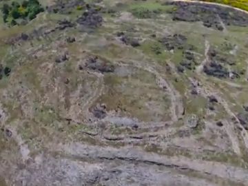 Imagen de los restos de las minas romanas encontradas en León