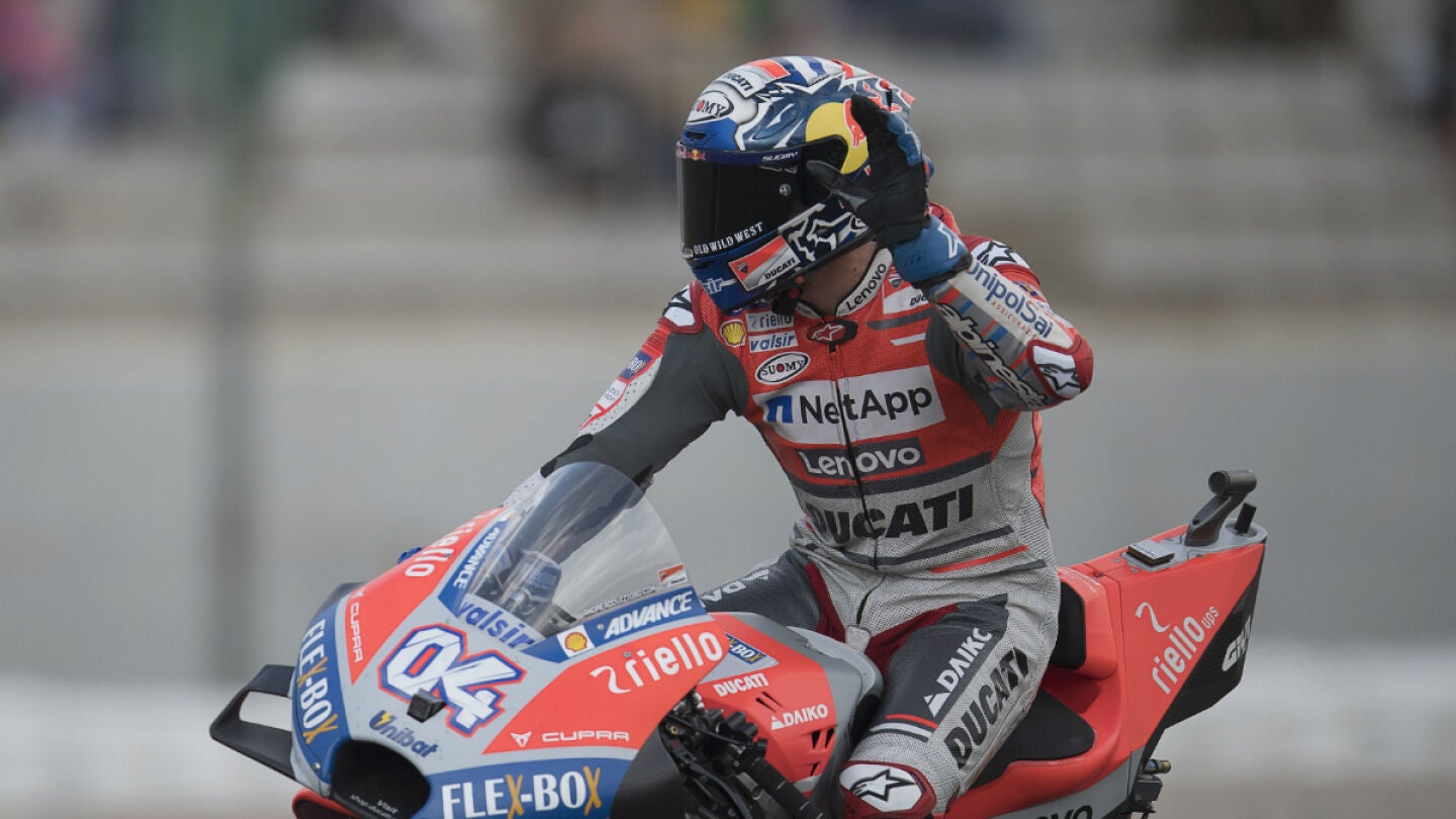Dovizioso celebra una victoria