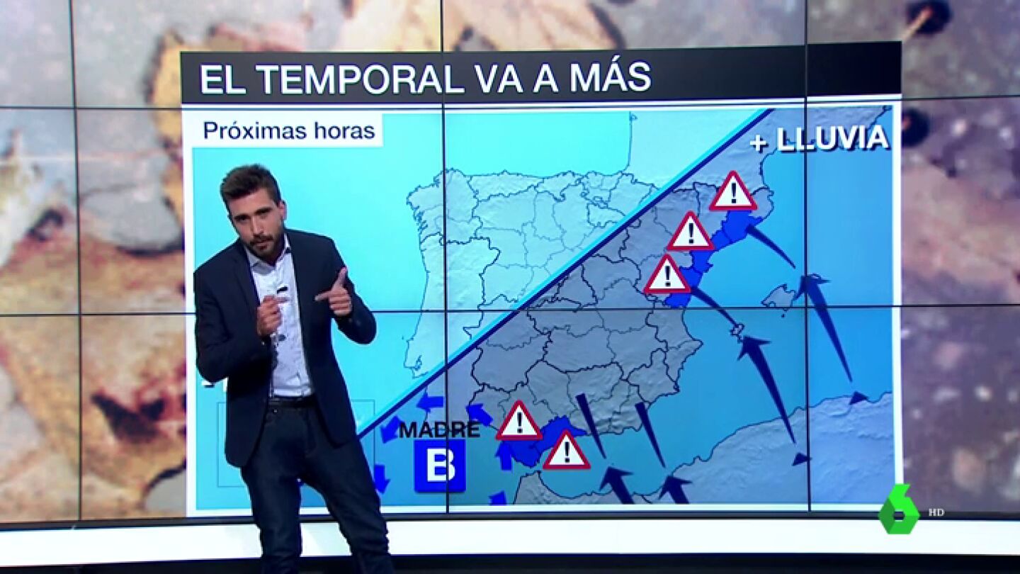  El temporal va a m&aacute;s y deja una situaci&oacute;n preocupante en la Comunidad Valenciana donde llueve sobre mojado