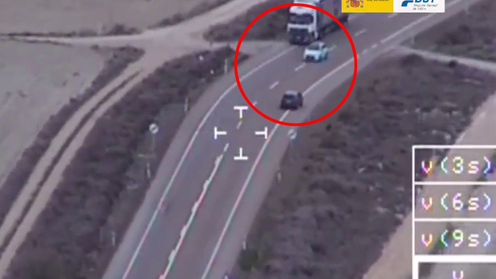 Pegasus casi capta un accidente en directo