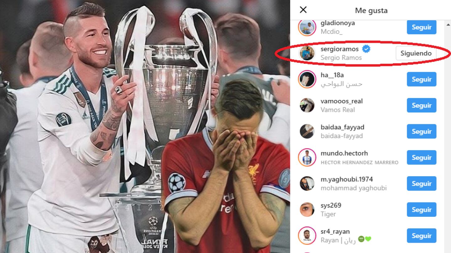 La publicaci&oacute;n a la que dio 'me gusta' Ramos