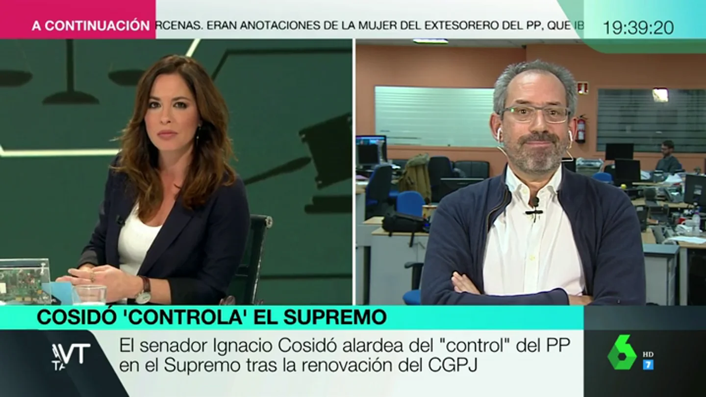 Joaquín Urías: "Los jueces del Tribunal Supremo, en los asuntos políticos, están comprados por los partidos" Joaquín Urías: "Los jueces del Tribunal Supremo, en los asuntos políticos, están comprados por los partidos"