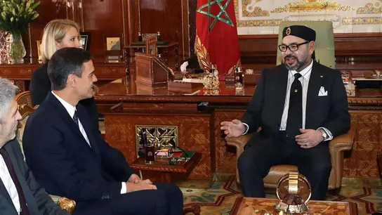 Pedro Sánchez y el rey Mohamed VI de Marruecos Pedro Sánchez y el rey Mohamed VI de Marruecos