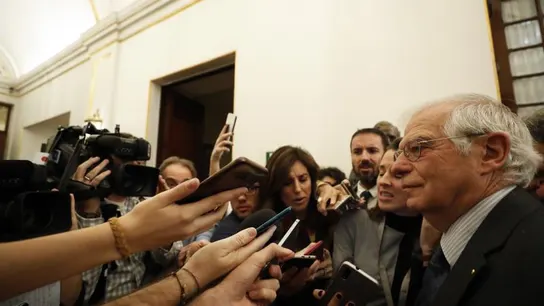 El ministro de Asuntos Exteriores, Josep Borrell, contesta a las preguntas de los periodistas  El ministro de Asuntos Exteriores, Josep Borrell, contesta a las preguntas de los periodistas