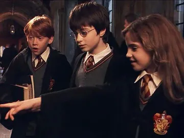 Hermione, Harry Potter y Ron Hermione, Harry Potter y Ron