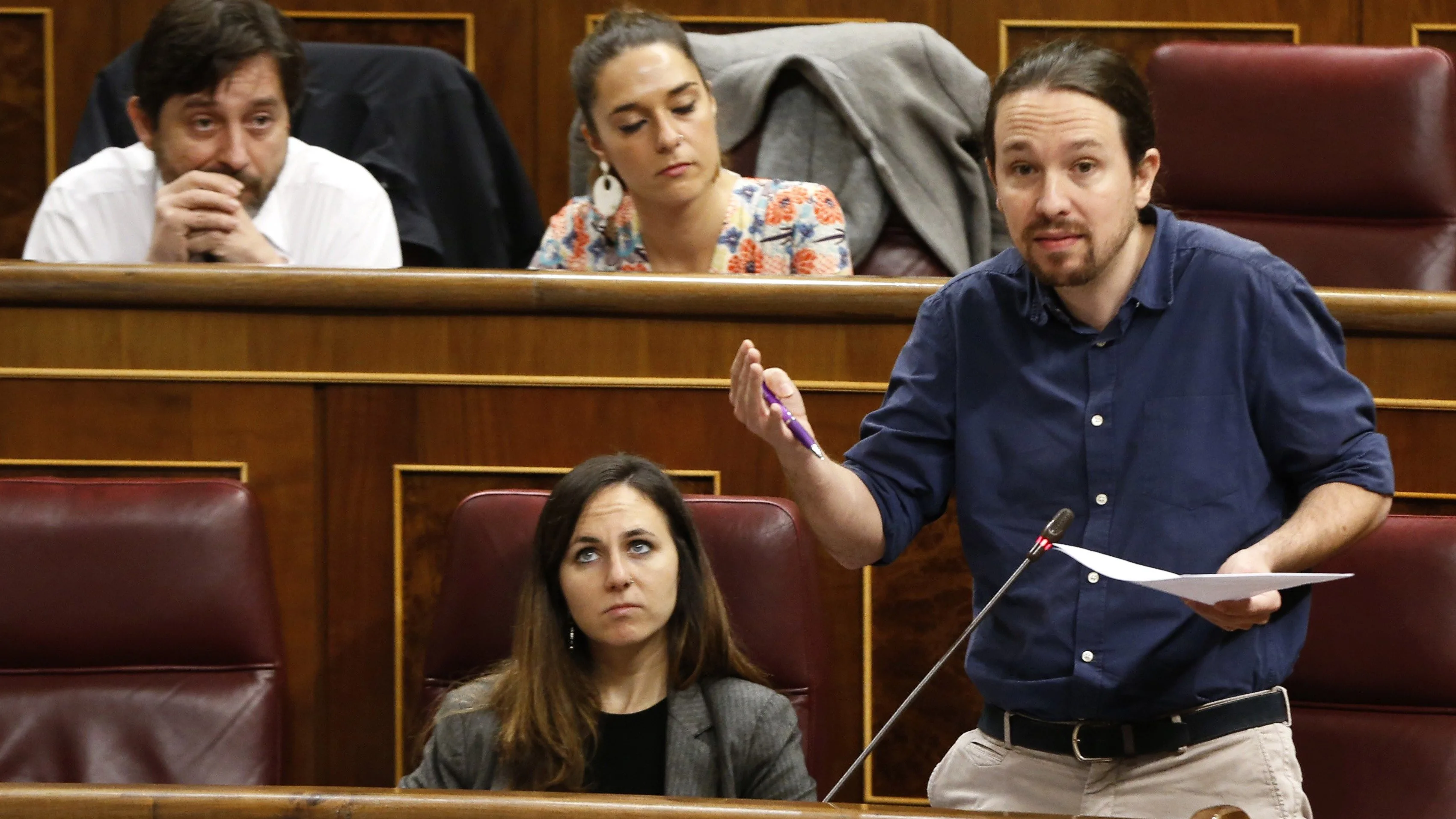 El líder de Podemos, Pablo Iglesias