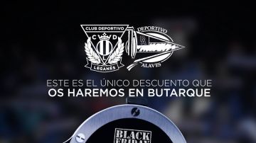 La imagen del Leganés para promocionar el partido contra el Alavés