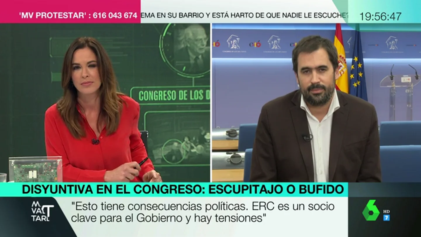 Carlos Cué, sobre lo ocurrido entre Borrell y un diputado de ERC: "Haya escupido o no, esto tiene consecuencias políticas. No es una anécdota" Carlos Cué, sobre lo ocurrido entre Borrell y un diputado de ERC: "Haya escupido o no, esto tiene consecuencias políticas. No es una anécdota"