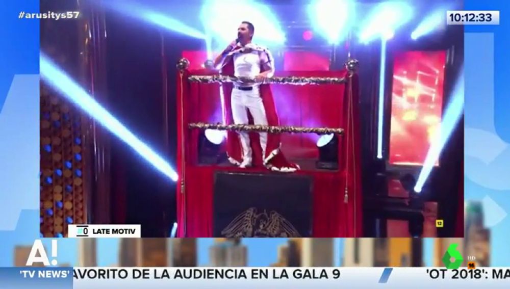 Berto Romero se convierte en Freddie Mercury Berto Romero se convierte en Freddie Mercury