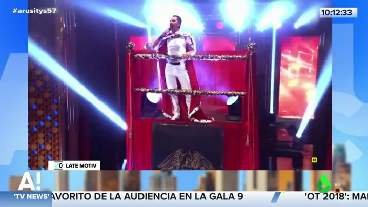 Berto Romero se convierte en Freddie Mercury