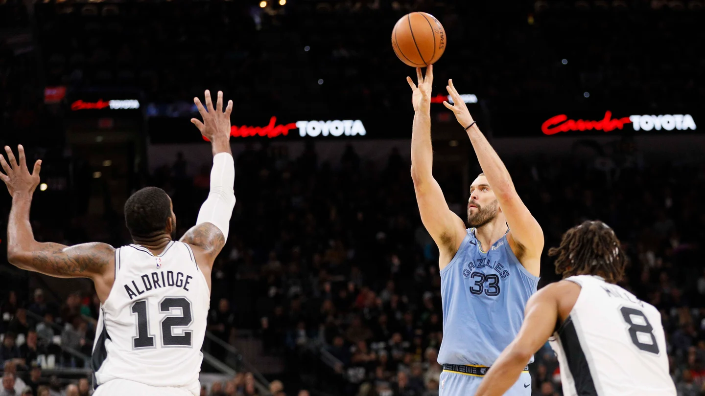 Marc Gasol, en acción ante los Spurs Marc Gasol, en acción ante los Spurs