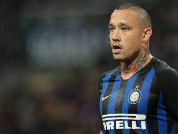 Nainggolan, durante un partido con el Inter Nainggolan, durante un partido con el Inter