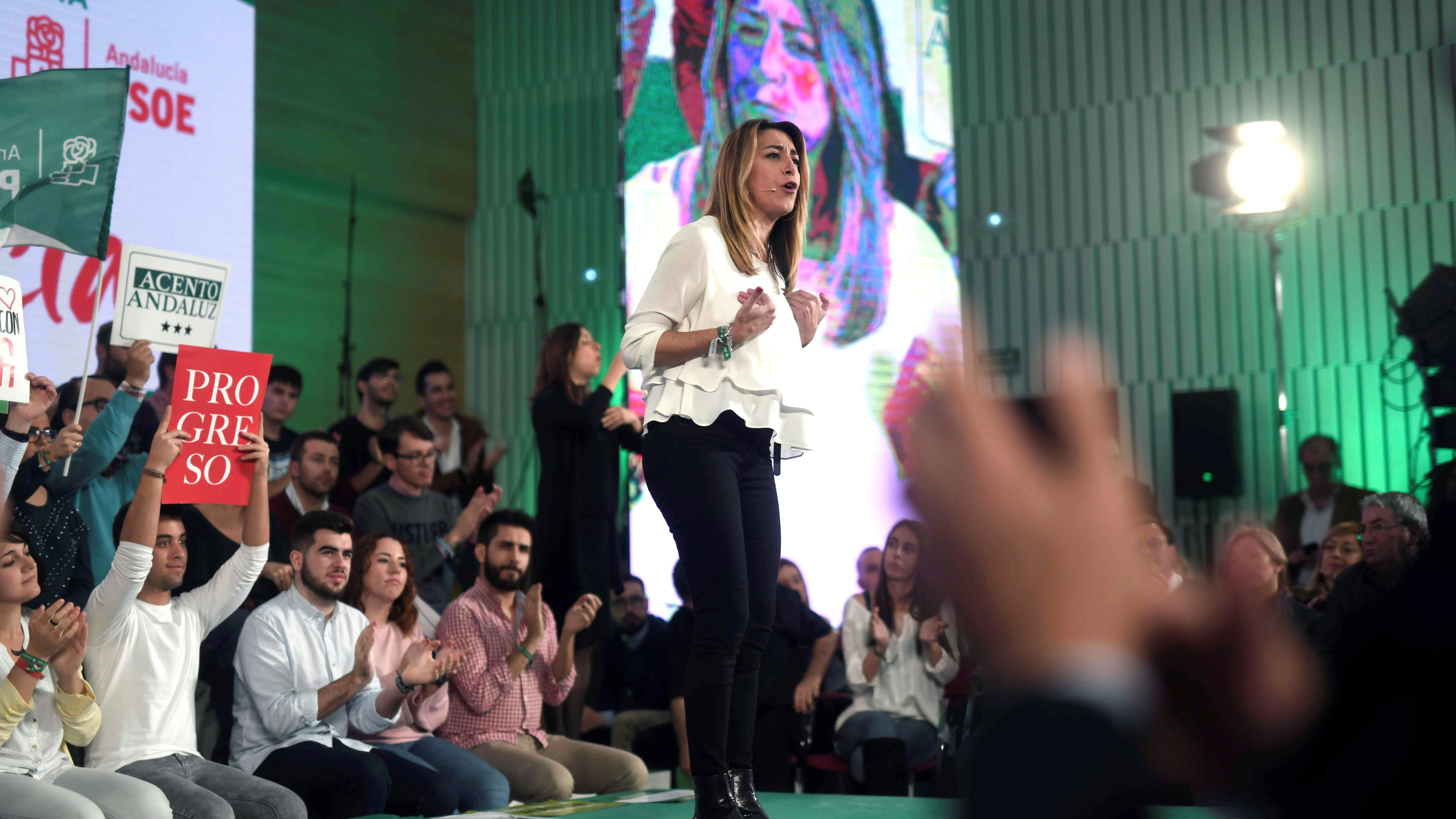  La presidenta de la Junta de Andalucía, Susana Díaz