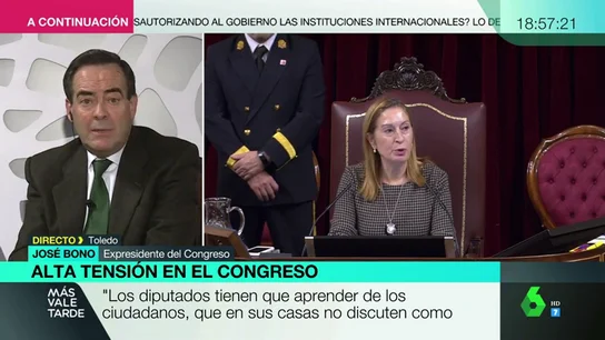 José Bono, sobre el uso de la palabra golpista: "Hay pistolas morales que son más peligrosas que la que llevaba Tejero cuando entró al Congreso" José Bono, sobre el uso de la palabra golpista: "Hay pistolas morales que son más peligrosas que la que llevaba Tejero cuando entró al Congreso"