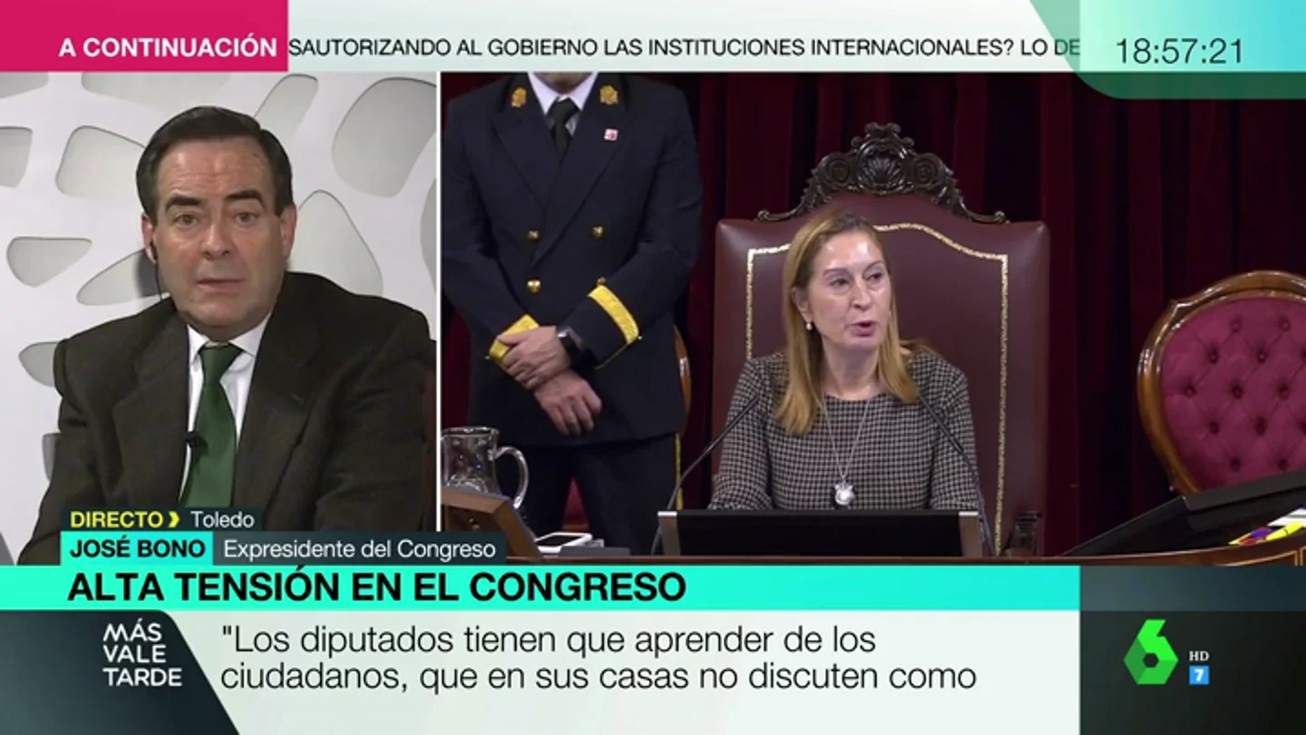 José Bono, sobre el uso de la palabra golpista: "Hay pistolas morales que son más peligrosas que la que llevaba Tejero cuando entró al Congreso" José Bono, sobre el uso de la palabra golpista: "Hay pistolas morales que son más peligrosas que la que llevaba Tejero cuando entró al Congreso"
