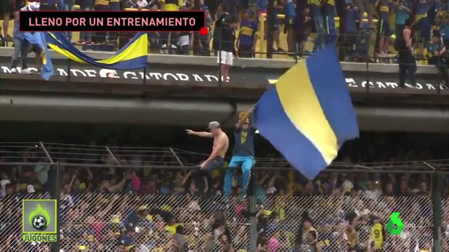 Lleno en La Bombonera: agobio total y clausura del estadio... &iexcl;s&oacute;lo por ver un entrenamiento!