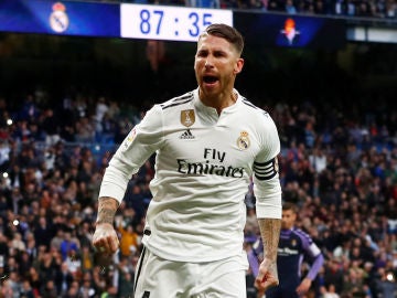 Sergio Ramos celebra un gol Sergio Ramos celebra un gol