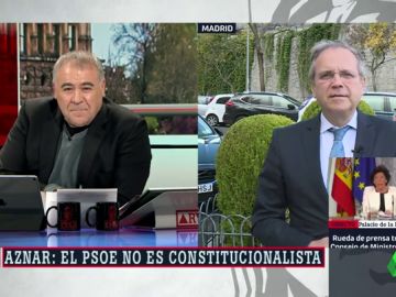 Carmona carga contra Aznar: "Perteneció a una organización falangista y de un partido fundado por franquistas. Lecciones de constitucionalismo al PSOE, las justas" Carmona carga contra Aznar: "Perteneció a una organización falangista y de un partido fundado por franquistas. Lecciones de constitucionalismo al PSOE, las justas"