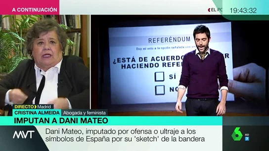 Cristina Almeida en Más Vale Tarde Cristina Almeida en Más Vale Tarde