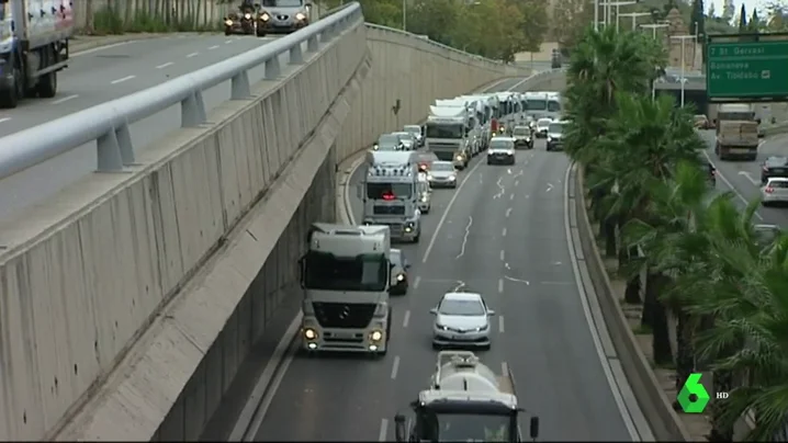 Atasco en Barcelona