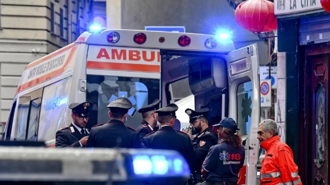 Imagen de archivo de una ambulancia italiana 