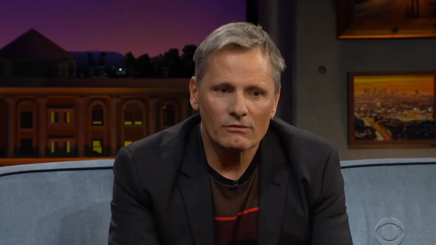 Viggo Mortensen en el programa de James Corden. Foto de archivo Viggo Mortensen en el programa de James Corden