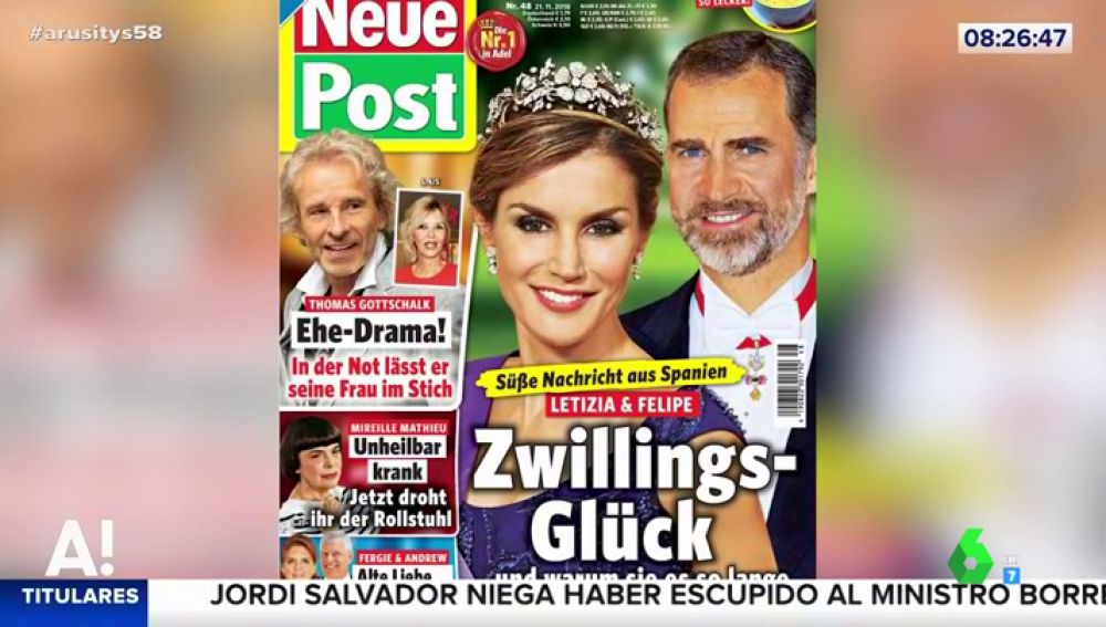 La reina Letizia y el rey Felipe VI esperan gemelos La reina Letizia y el rey Felipe VI esperan gemelos