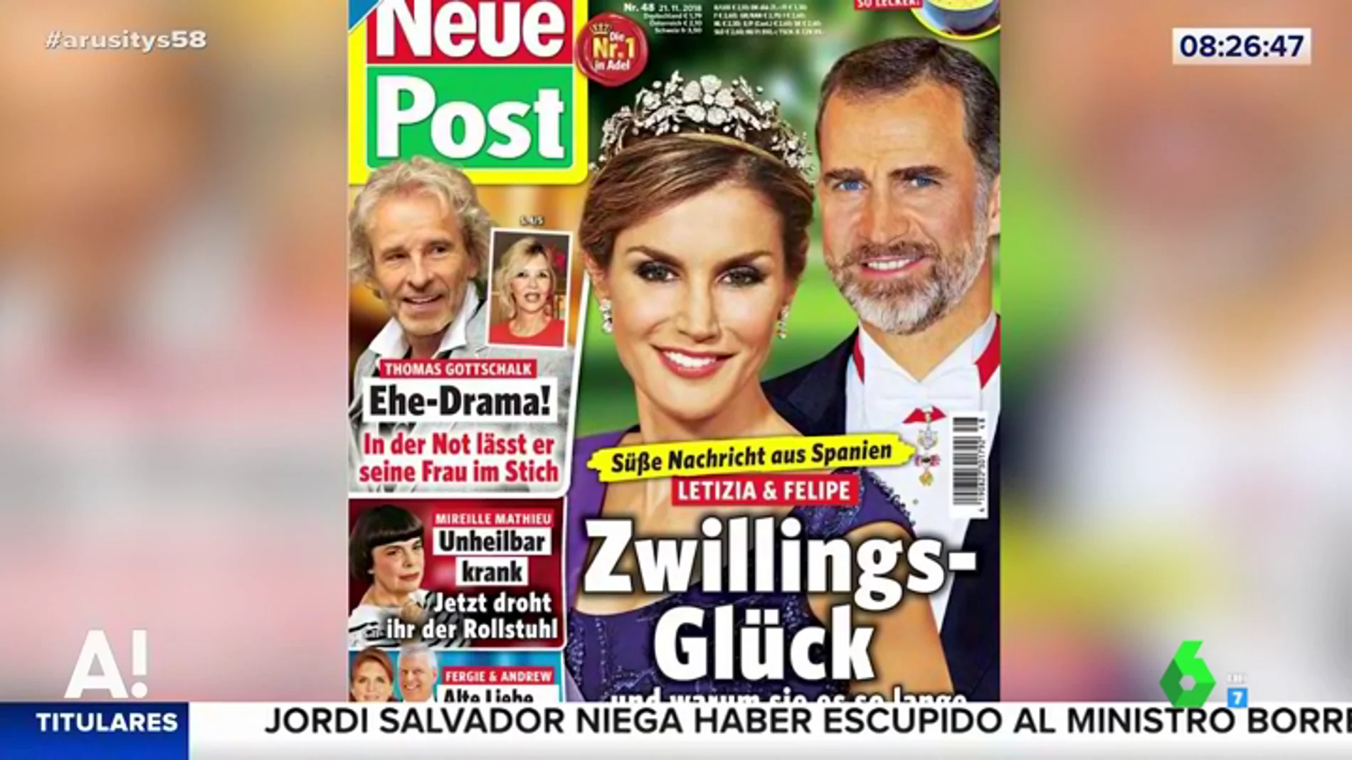 La reina Letizia y el rey Felipe VI esperan gemelos 