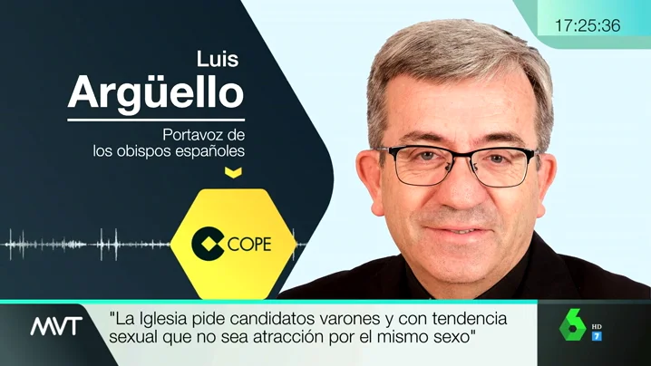 Argüello 'rectifica' y dice que los sacerdotes deben ser varones y heterosexuales: "Sin atracción por el mismo sexo" 