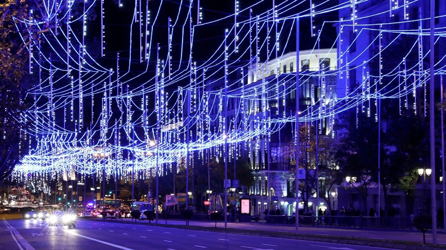 Imagen de las luces de Madrid Imagen de las luces de Madrid