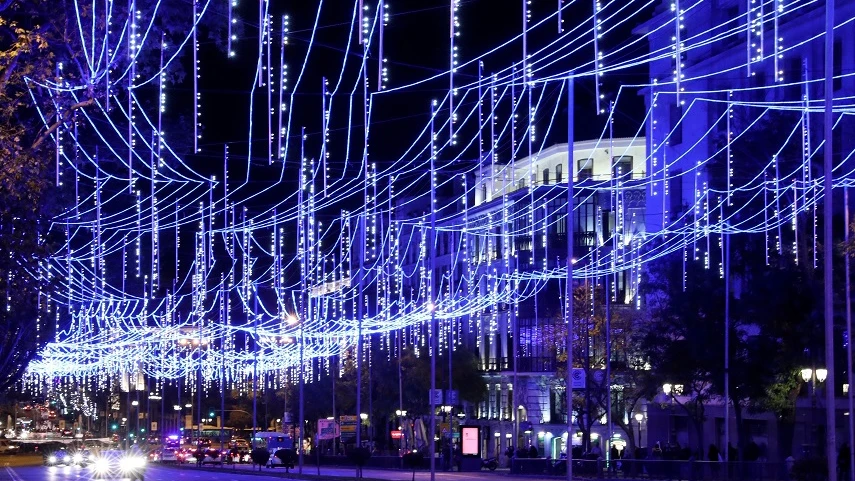 Imagen de las luces de Madrid