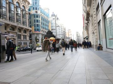 La Gran Vía de Madrid, semipeatonalizada La Gran Vía de Madrid, semipeatonalizada