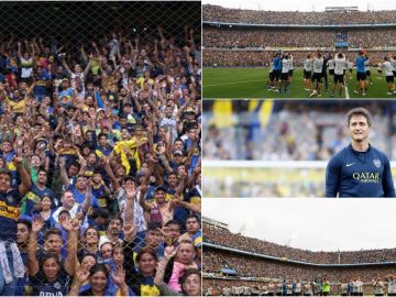 Los hinchas de Boca Juniors, en La Bombonera Los hinchas de Boca Juniors, en La Bombonera