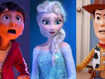 'Toy Story', 'Frozen' y 'Coco' 'Toy Story', 'Frozen' y 'Coco'
