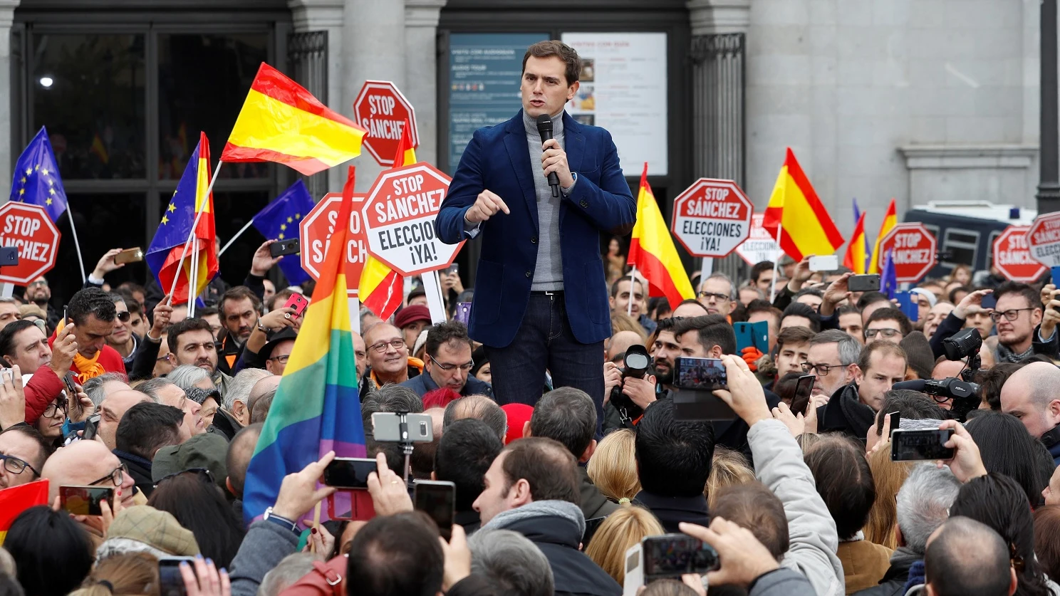 Albert Rivera durante un acto de España Ciudadana