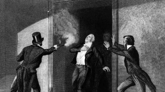 Imagen del asesinato de Spencer Perceval Imagen del asesinato de Spencer Perceval