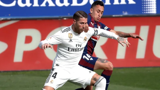 Sergio Ramos, en acción durante el partido contra el Eibar Sergio Ramos, en acción durante el partido contra el Eibar