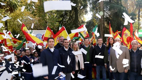 Pablo Casado durante un acto electoral en Granada Pablo Casado durante un acto electoral en Granada