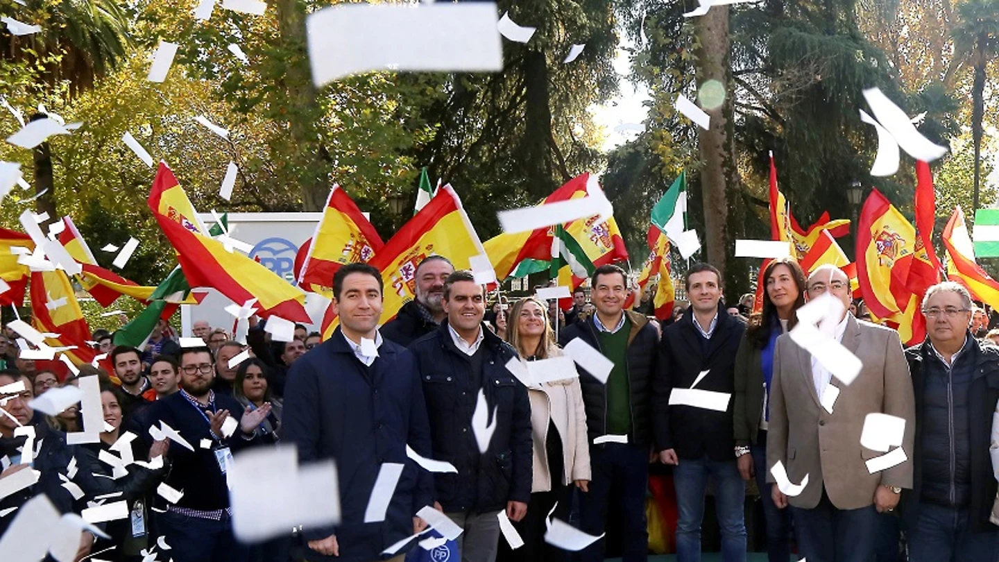 Pablo Casado durante un acto electoral en Granada Pablo Casado durante un acto electoral en Granada