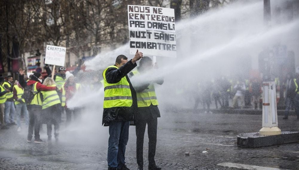 Manifestaciones en el centro de París