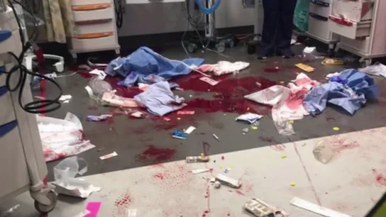 Las durísimas imágenes de denuncia de los médicos en EEUU contra los tiroteos Las durísimas imágenes de denuncia de los médicos en EEUU contra los tiroteos