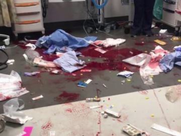 Las durísimas imágenes de denuncia de los médicos en EEUU contra los tiroteos Las durísimas imágenes de denuncia de los médicos en EEUU contra los tiroteos