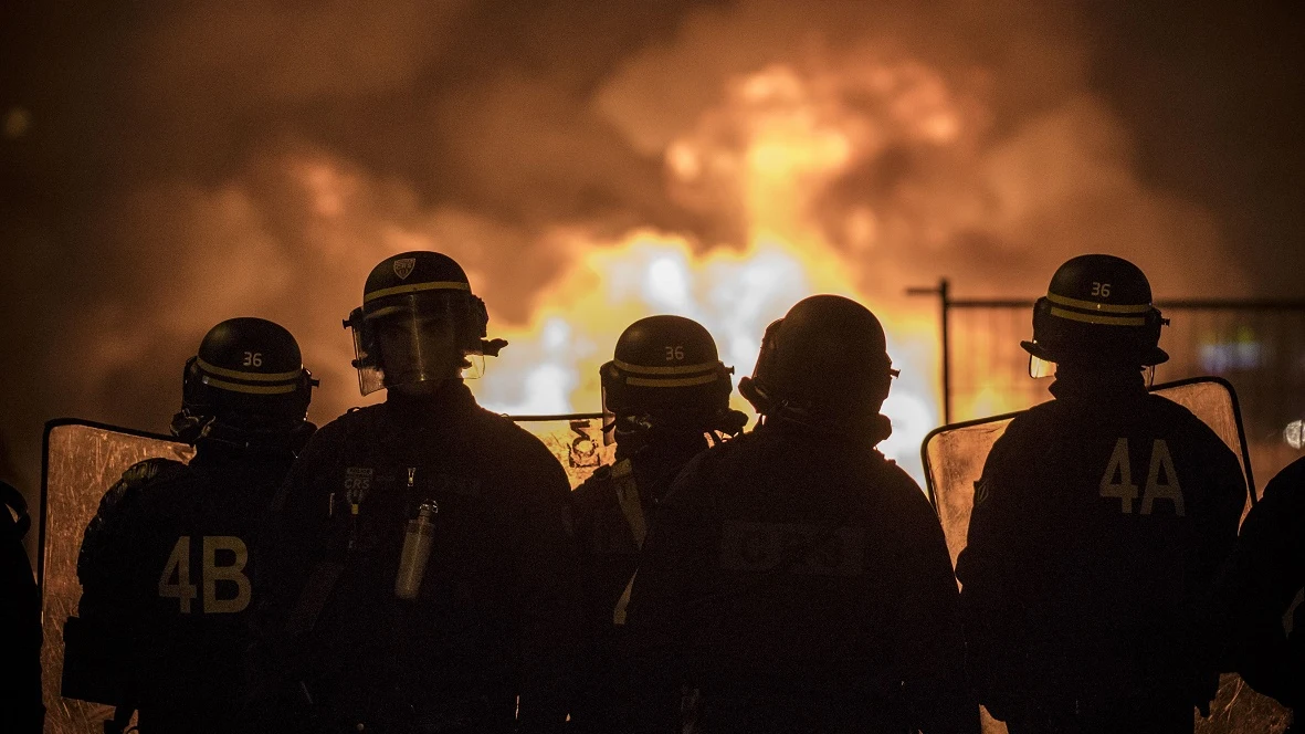 Imagen de las protestas en París