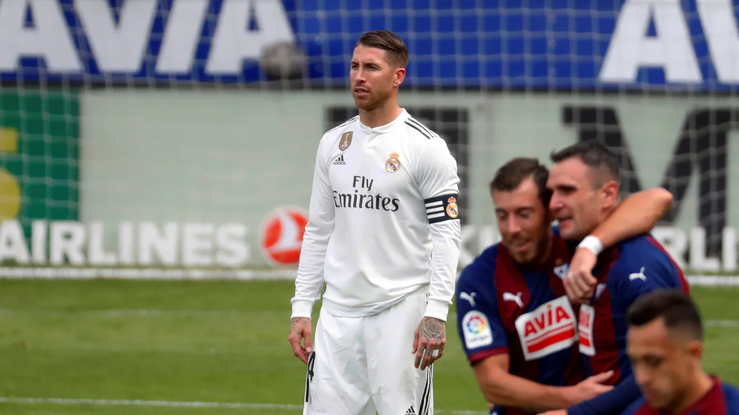 Sergio Ramos durante el partido contra el Eibar Sergio Ramos durante el partido contra el Eibar