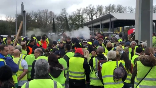 Protestas en Marsella contra la subida de los carburantes Protestas en Marsella contra la subida de los carburantes