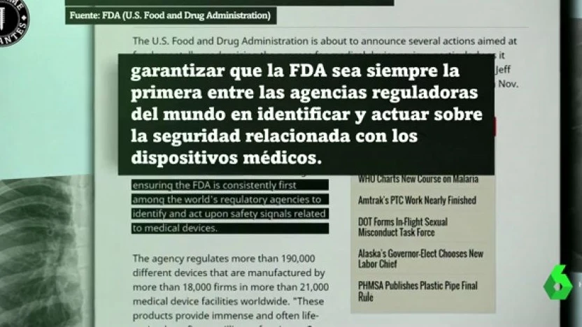 Reacción de Estados Unidos al Informe Implantes