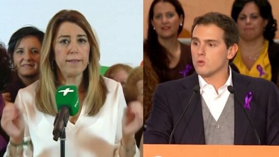 Susana D&iacute;az y Albert Rivera