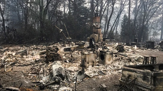 Estampa que dejan los incendios en California Estampa que dejan los incendios en California