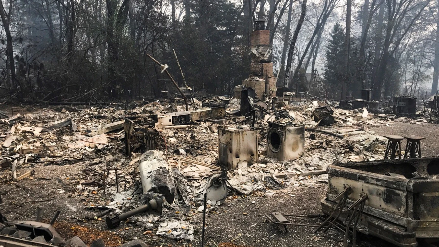 Estampa que dejan los incendios en California