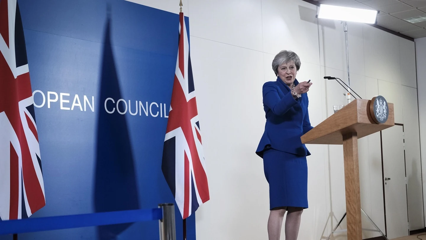 Theresa May ante los medios Theresa May ante los medios
